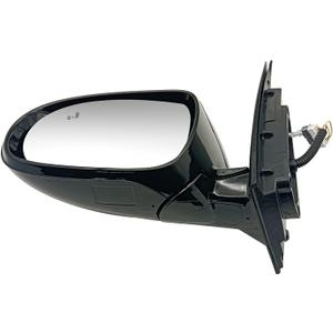 Left Driver Side LH Rear View Mirror Assembly Electric Folding Mirror with Lamp + Heating + BSD Compatible With 2015-2019 KIA SORENTO 87610-C6010