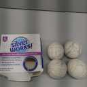 Wool Dryer Balls Laundry Reusable - Odor Eliminating Dryer Laundry Balls with Silver Technology - Natural Fabric Softener and Static Reducer, Reduce Drying Time and Energy Costs - 4 Pack