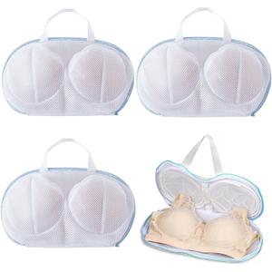 4 Pack Large Bra Washer Laundry Bags for Washing Machine,Mesh Laundry Bags for Bras,Be Suitable For Socks, Underwear, Gentle Wash And Durable Fabric