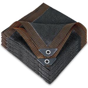winemana 40% Black Shade Cloth, Edge with Buttonhole, Resistant Garden Shade Cloth with Taped Edge for Plants Greenhouse Swimming Pool (10 FT x 14 FT)