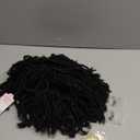 HANNE Dreadlock Wig Short Twist Wigs for Black Women and Men Afro Curly Synthetic Wig (Black)