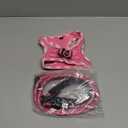 haapaw Dog Harness with Leash Set, No Pull Adjustable Reflective Step-in Puppy Harness with Thickened Padded Vest for Extra-Small/Small Medium Dogs (Pink)