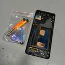 AMOLED Screen for Samsung S20 Ultra 5G Screen Replacement S20 Ultra LCD Screen SM-G988,SM-G988U Touch Display Digitizer Assembly Repair Parts with Frame(with Fingerprint Function) (Black)