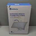 WISHSMILE Cooling Pillows Queen Size Set of 2, Memory Foam Pillows with Zipper, Adjustable Firmness for Sleeping Cool Cold Pillow to Hot, Side, Back and Stomach Sleepers, 2 Pack, 20x30 (Cooling Blue Cover)