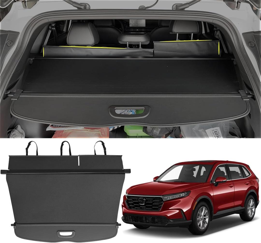 Vesul Compatible with Honda CR-V CRV 2026-2023 All Trims Retractable Cargo Cover Security Shade Trunk Rear Tonneau Cover Waterproof Anti-Peeping Luggage Privacy Screen No Gap