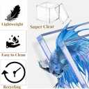 KissYou Acrylic Box Clear Boxes with Lid 12 Packs Small Candy Box Display Square Cube Wedding Valentine's Day Decorations Jewlry Gift Box