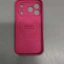 Vooii Magnetic for iPhone 17 Pro Case, Compatible with Magsafe (Premium Liquid Silicone) (Integrated Camera Control Button) Full Body Protective Anti-Scratch Microfiber Lining 6.3", Pitaya