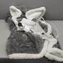 Heated Blanket Electric Throw Size 50''x60'' with 9 Heating Levels, 1-10 Hour Auto Shut Off, Machine Washable, Flannel & Sherpa Double-Sided Soft Warming Blanket for Couch, Bed, Office - Light Grey