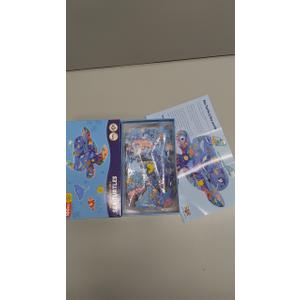 ELX 100 Piece Sea Turtle Jigsaw Puzzle for Kids Ages 4-10, Seaworld Animal Shaped Floor Puzzle Preschool Learning, Educational Learning Toys for Kid Boys Girls Ages 4 5 6 7 8 (21.42 X 16.42