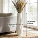 White Tall Floor Vase, 28" Ceramic Large Vase, Decorative Flower Vases for Modern Home Decor Living Room Office Bedroom Kitchen Wedding Centerpieces Farmhouse Dcor