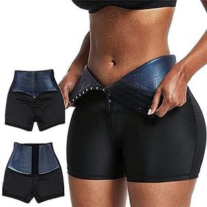 Sauna Sweat Short for Women Weight Loss High Waisted Pant Compression Workout Waist Trainer Sauna Shorts Body Shaper, size 2XL