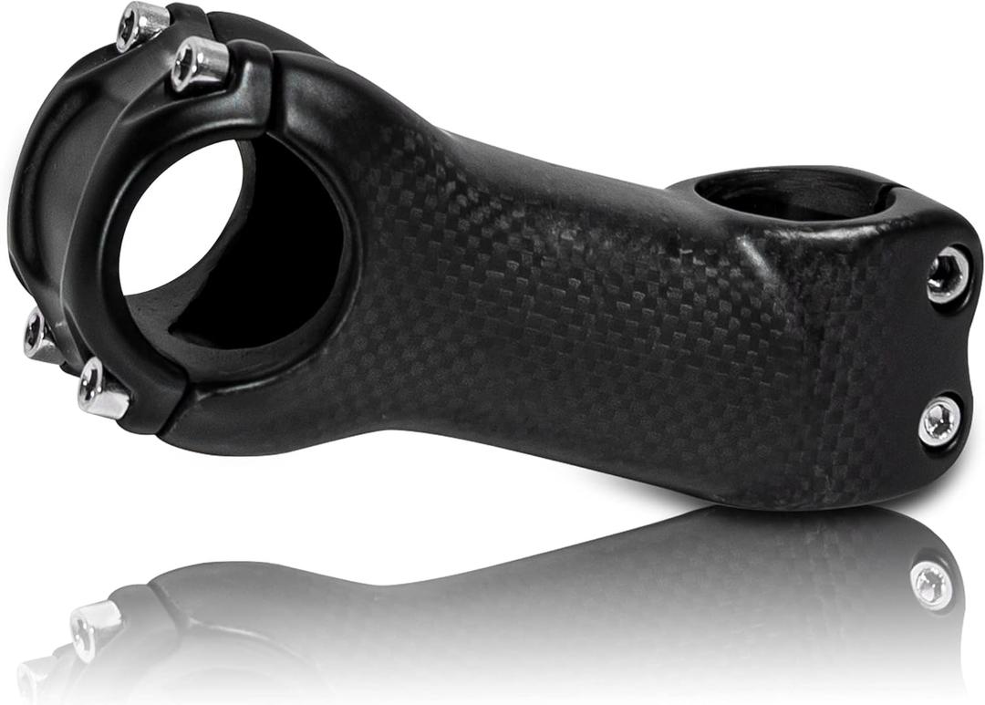 RXL SL Carbon MTB Stem, Mountain Bike Stem 31.8, Road Bike Stem 6 17 Degree 70mm 80mm 90mm 100mm 110mm 120mm 130mm Fixie Handlebar Stems for Downhill Enduro XC (No Logo 3K matte Stem)