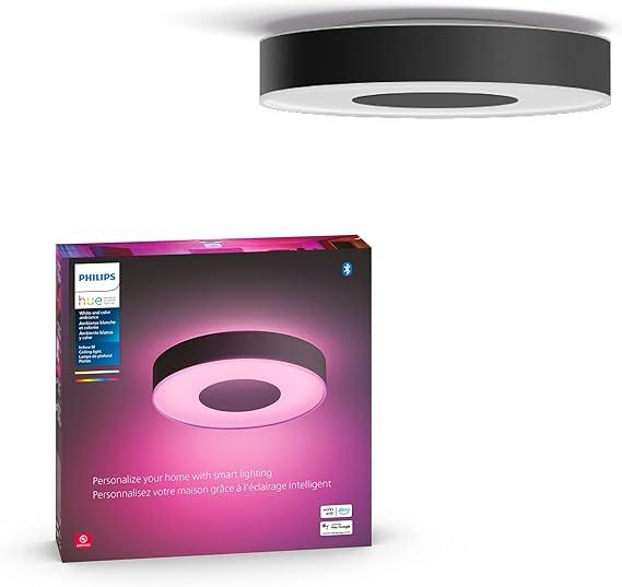 Philips Hue Infuse Medium Ceiling Lamp, White - White and Color Ambiance Color-Changing Smart LED Light - 1 Pack - Control with Hue App - Compatible with Alexa, Google Assistant, and Apple Homekit