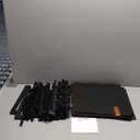 Shoe Rack, 5 Tier Shoe Storage Cabinet with Door 20 Pair Plastic Shoe Shelves Organizer for Closet, Entryway, Hallway, Bedroom, Black