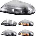 Passenger Side Mirror Turn Signal Light Replacement for Dodge Ram 1500 2500 2009 2010 2011 2012 2013 2014 2015 2016 2017 2018 Classic - LED Right Clear Lamp 68064948AA 68064949AA