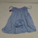 Avidlove Women Nightgown Sexy Sleepwear Lace Chemise V-neck Modal Babydoll Lounge Dress (Light Blue 1), XL