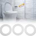 3 Pieces Dual Flush Toilet Seal Replacement Kit for Glacier Bay 83SGB, Rubber Bowl Gasket for Tank Leakage Repair, Reliable Replacement Rubber
