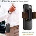 MOTIVE for iPhone 16 Pro Max Holster Case, Belt Clip Case for iPhone 16 Pro Max, Shell Holster Combo 16 Pro Max, Slim Rugged Drop Shockproof Protective Cover with Kickstand (6.9") | Ranger Series