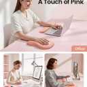 Meatanty Keyboard and Mouse Pad Wrist Rest Set, Ergonomic Wrist Pad Support, Computer Hand Palm Rest Combo, Memory Foam Typing Desk Accessories Carpal Tunnel Cushion, Laptop Office Home School-Blue