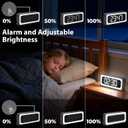 Clock Camera 2K,5G&2.4G WiFi Indoor Security Camera,Cameras for Home Security,3 in 1 Indoor Camera with Alarm,Full Color Night Vision Human Motion Detection,Local SD Storage