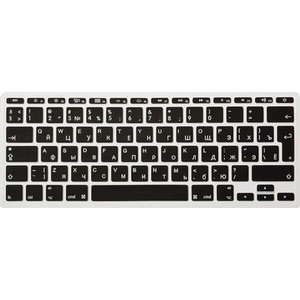 Russian QWERTY ISO Keyboard Cover for Macbook 11"11.6 Inch A1465 A1370 European/ISO Keyboard Layout Silicone Skin（Black)