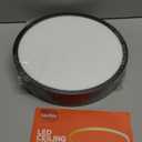 TALOYA Surface Mount LED Ceiling Light 12 Inch-2 Pack Black Shell, Equivalent to Traditional 200W Bulb Light for Kitchen Bedroom Utility Closet Room,5 in 1(3000k/3500k/4000k/5000k/6500k)