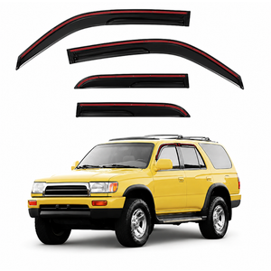 4Runner Rain Guards - Window Visors for Toyota 4Runner 1996-2002, Out-Channel Side Window Rain Guards for 4Runner Accessories, 4PCS, Black, Car Accessories