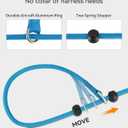 2 x Joytale Tangle-Free Slip Leads for Dogs, 6 FT Slip Leash with Padded Double Handle, Reflective Nylon Training Leash for Small Medium Dogs 15-40 Lbs, Sky Blue