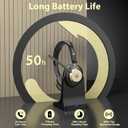 Wireless Headset, 5.3 Bluetooth Headset with Microphone Noise Canceling & USB Dongle, 50hrs Wireless Headphones with Mic Mute & Charge Dock for Call Laptop Computer Phone Teams Office Remote Work