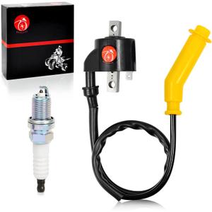 MOTO1988 Ignition Coil & Spark Plug For Honda Foreman 500 2005-2011 TRX 500 FE FM FPM FPE OEM 30500-HP0-A71