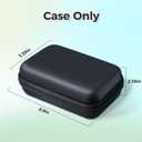 Nelko Genuine Case Compatible P21 Label Maker, Compatible with Most Mini Label Printers, Holder for Labeler Makers Printer & Labeling Tapes, Box with Mesh Pocket for Batteries Accessories (Case Only) (Black)