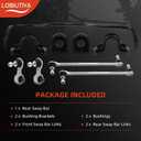 [16mm] Rear Sway Bar Kit Compatible with 20162021 Honda Civic (2 & 4 Door),with Front & Rear Sway Bar Links, Replaces 52300-TBA-A02 51320-TBA-A01 52320-TBA-A01K 750865 K750874