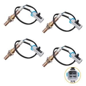 O2 Sensor Upstream & Downstream, Compatible with 2003-2005 Chevy Silverado Suburban Avalanche Tahoe, Cadillac Escalade, GMC Sierra Yukon 5.3L, Oxygen Sensor Replaces# 234-4668 (4Pcs)