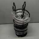 CADANI Iron Hanging Plant Holder Over The Rail Metal Fence Planters, Hanging Bucket Flower Pot Holder for Patio Balcony Outdoor Plants - Pack of 6 (Black)