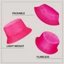 Rosoz 1 & 2 Pack Bucket Hat for Women Men Summer Travel Beach Sun Hat Outdoor Cap Unisex Bucket Hats