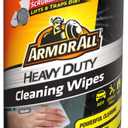 Armor All Heavy Duty Cleaning Wipes, Disposable Car Wipes (75 Count)