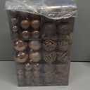 MeetXmas 100PCS Christmas Balls Ornaments, Rose Gold Shatterproof Hanging Xmas Tree Decorations