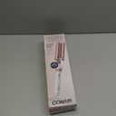 Conair Double Ceramic 3 Barrel Curling Iron, Triple Barrel Waver Hair Tool Creates Deep, Continuous Waves, Hair Curler for All Hair Lengths, White/Rose Gold (1 inch)