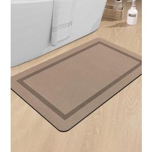 chakme Bathroom Mat Rugs Large 36x24, Ultra Thin Magic Mat Bath Rug Non Slip Bath Rugs Quick Dry Absorbent Bath Mats for Bathroom Floor, (Beige, 36"x24") chakme Bathroom Mat Rugs Large 36x24, Ultra Thin Magic Mat Bath Rug Non Slip Bath Rugs Quick Dry Absorbent Bath Mats for Bathroom Floor, (Beige, 36"x24")