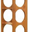 Lipper International 8305 Bamboo Wood Stackable 5-Bottle Wine Rack, 20-3/4" x 5-3/8" x 4-3/4"