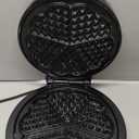 Mueller Heart 5 Waffle Maker, Waffle Iron, Adjustable Browning Control & Nonstick, Cool Touch Handle, Easy to Clean, Small Kitchen Appliances
