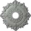 Ekena Millwork CM18RL 18-Inch OD x 3 1/2-Inch ID x 1 1/2-Inch Riley Ceiling Medallion (Primed)