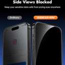 UNBREAKcable 2PCS Screen Protector for iPhone 16 Pro - 1 Privacy Tempered Glass+1 Clear Glass Double Shatterproof [Installation Frame] [9H Hardness] [Case Friendly] Anti-Scratch for iPhone 6.3 inch