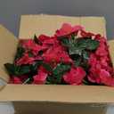 INSPRING Artificial Bougainvillea Faux Flowers Plants Baskets for Outdoor Outside Decoration, 3PCS Fake Silk Flowers Long Trailing Vines UV Resistant Realistic for Front Door Porch Patio (Hotpink)