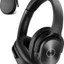 ZIHNIC Active Noise Cancelling Headphones, 40H Playtime Wireless Bluetooth Headset with Deep Bass Hi-Fi Stereo Sound,Comfortable Earpads for Travel/Home/Office (Black)