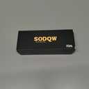 SODQW Women Rectangle Office-Siren Glasses Non Prescription Fashion Eyewear Y2K Fake Cosplay Glasses Designer Frame (A01- Black)