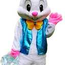 Easter Bunny Mascot Costume Rabbit Cartoon Fancy Party Dress Performance Suit Adult