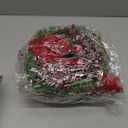 Hoteam 4 Pcs 9 Mini Decor Wreaths Small Cabinet Wreath with Rustic Bow Outdoor Decorations for Porch Window Farmhouse Decor(Bells and Red Berries)