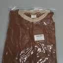 Besshopie Womens Long Sleeve Shirts Crewneck Casual Tunic Tops Fall Fashion Outfits (Medium, 02 Caramel)