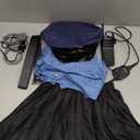 Girls Police Officer Costume Kids Cop Uniform for Girls Cop Cosplay Halloween Costume (7-8 Years, Blue)